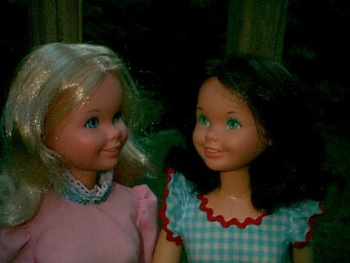 Cynthia and her twin.
